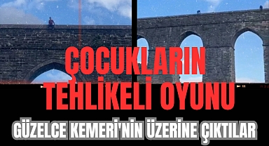 Çocukların tehlikeli oyunu: Canlarını hiçe saydılar!