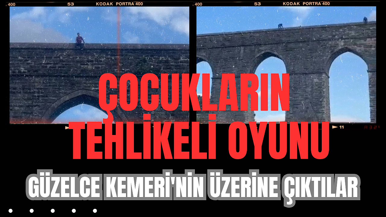 Çocukların tehlikeli oyunu: Canlarını hiçe saydılar!