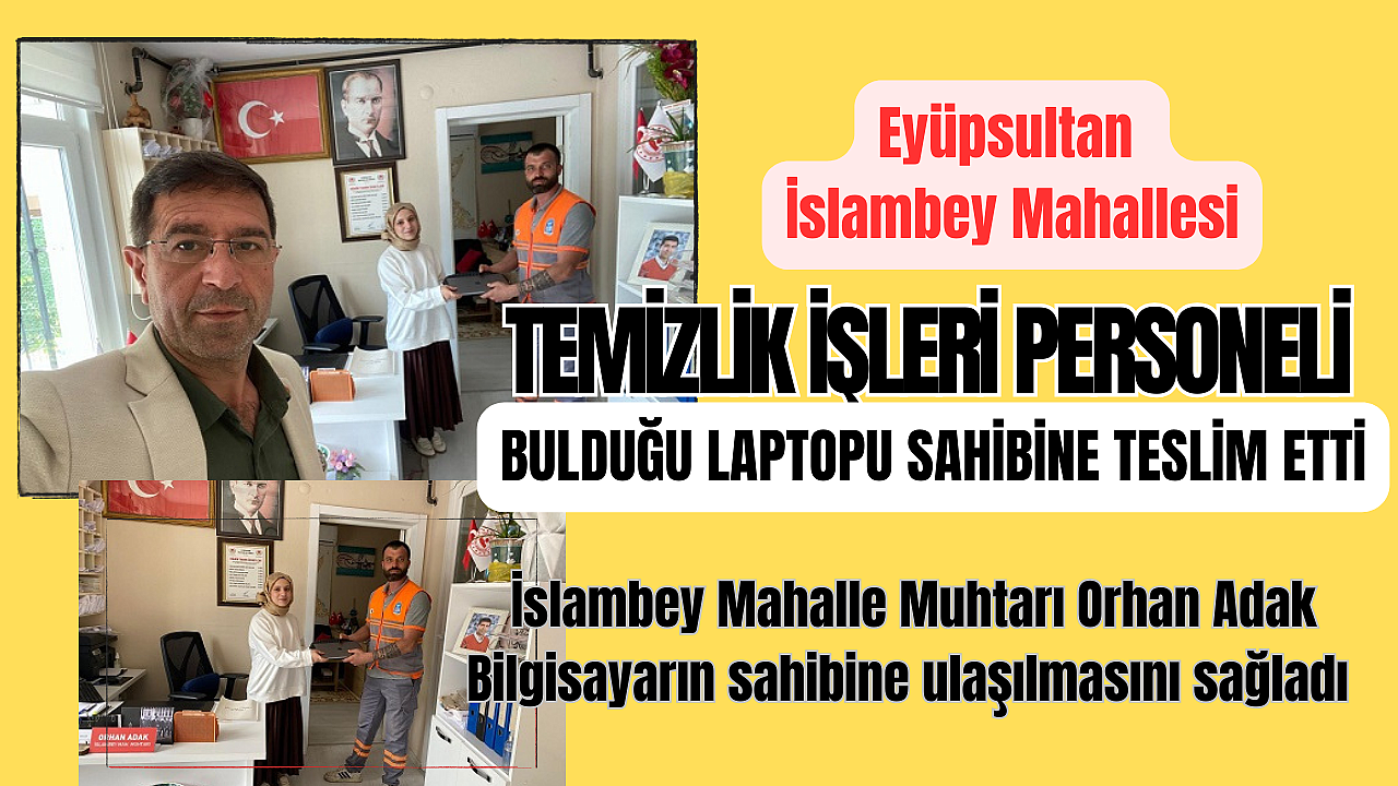 Eyüpsultan Belediye personelinden örnek davranış