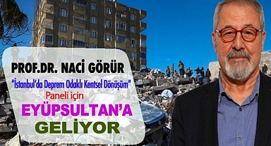 Prof. Dr. Naci Görür deprem paneli için Eyüpsultan’a geliyor!