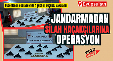 Jandarmadan Silah Kaçakçılarına Operasyon: 4 Şüpheli yakalandı