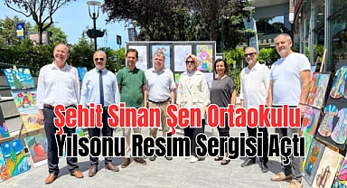 Şehit Sinan Şen Ortaokulu Resim Sergisi Açtı