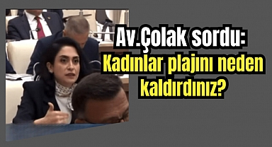 Av. Çolak sordu: Kadınlar plajını neden kaldırdınız