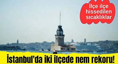 İstanbul'da iki ilçede nem rekoru! Eyüpsultan'da hissedilen sıcaklık