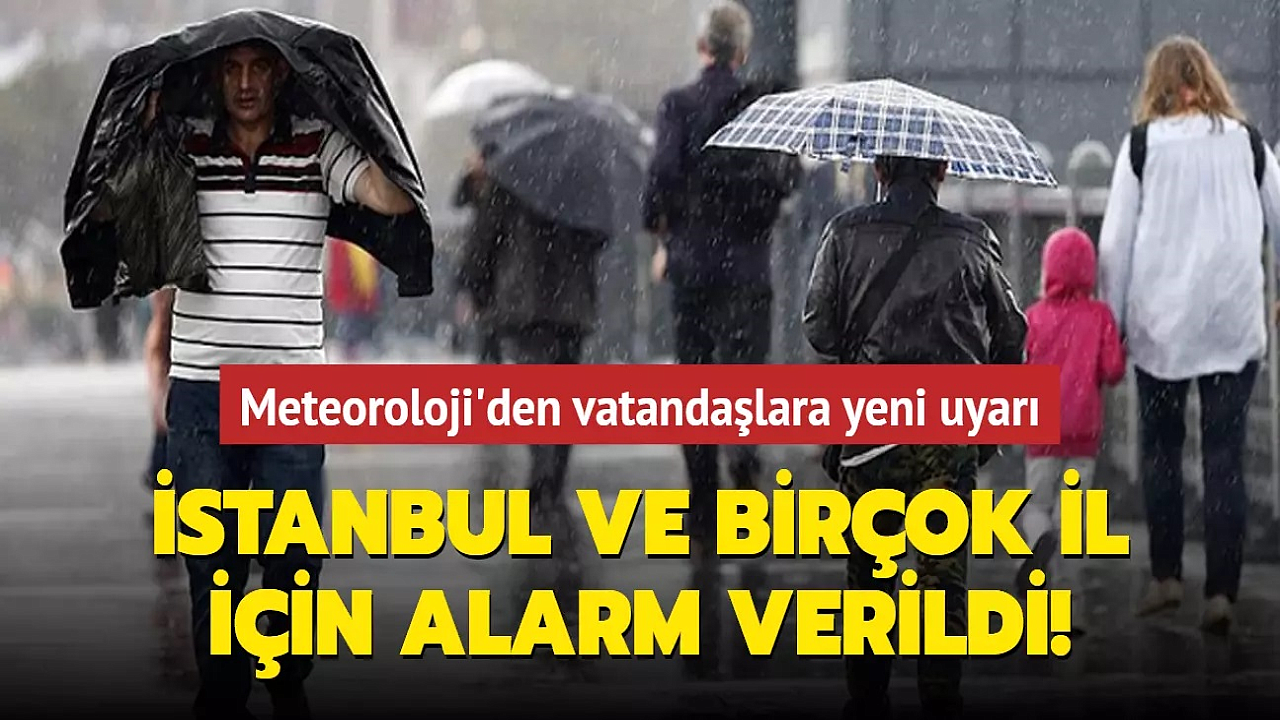 Meteoroloji'den sağanak yağış uyarısı! İstanbul'da yağış için gün verildi!