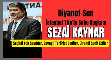 Diyanet-Sen İstanbul 1 No'lu Şube Başkanı Sezai Kaynar, HAMAS Lideri Haniye'nin suikast sonucu şehit edilmesinin ardından açıklamada bulundu.