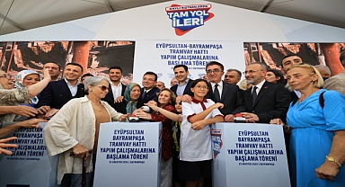 Eyüpsultan - Bayrampaşa tramvayının yapımına başlandı