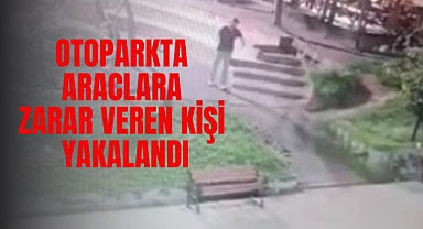 Eyüpsultan'da otoparkta araclara zarar veren kişi yakalandı