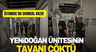 İstanbul'da Skandal Kaza: Hastane Tavanı Çöktü