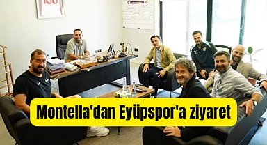 Milli Takım Teknik Direktörü Montella, Eyüpspor'u ziyaret etti 