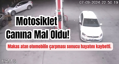 Motosiklet Canına Mal Oldu