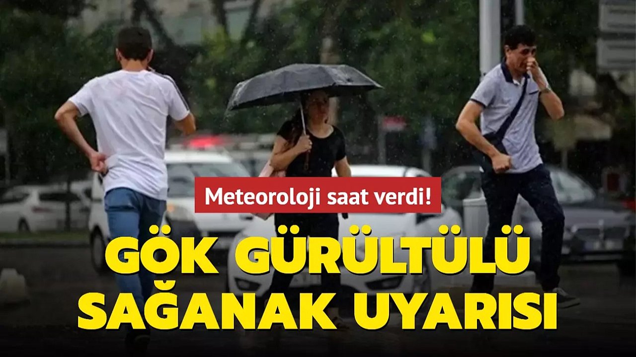 Meteoroloji açıkladı: İstanbul'da gök gürültülü sağanak yağış etkili olacak