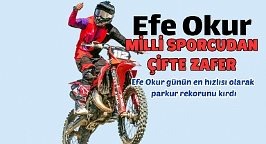 Efe Okur zirveyi bırakmadı: Milli sporcudan çifte zafer