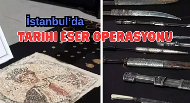İstanbul'da tarihi eser operasyonu