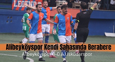 Alibeyköyspor evinde iki puan bıraktı