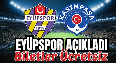 Eyüpspor'dan bilet açıklaması: Ücretsiz olacak