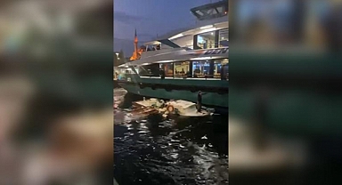 İstanbul'da yolcu motoru balıkçı teknesine çarptı