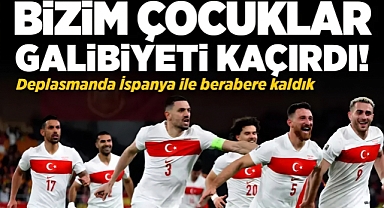A Milli Futbol Takımımız, İspanya'dan puanla döndü