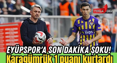 Eyüpspor Gümrükte Takıldı 1-1 Eflatun Sarılılara Son Dakika Şoku