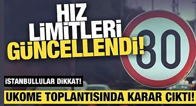 İstanbul'da 84 noktada hız limiti değişti