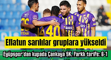 Eyüpspor'dan kupada Çankaya SK. farklı tarife: 6-1