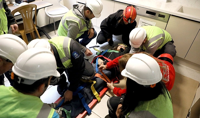 Eyüpsultan Belediyesi'nde Tatbikat Yapıldı