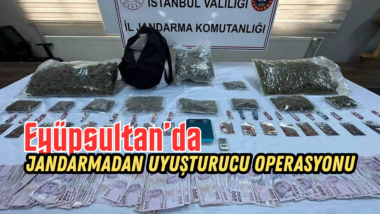 Eyüpsultan’da Jandarmadan Uyuşturucu Operasyonu