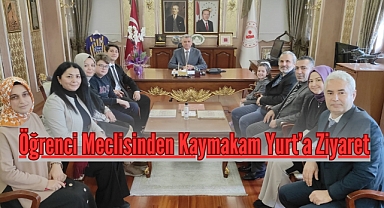 Öğrenci Meclisinden Kaymakam Yurt’a Ziyaret