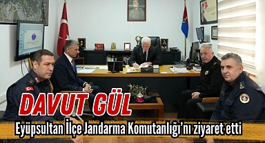 Vali Gül'den Eyüpsultan İlçe Jandarma Komutanlığı'na ziyaret