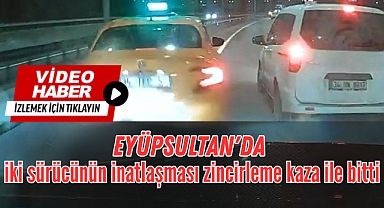 Eyüpsultan’da Yol Vermeme Kavgası Zincirleme Kazaya Dönüştü
