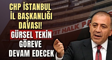 CHP İstanbul İl Kongresi Davası Ertelendi: Gürsel Tekin Görevde