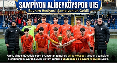 Alibeyköyspor U15'ten bayram hediyesi: Şampiyonluk geldi!