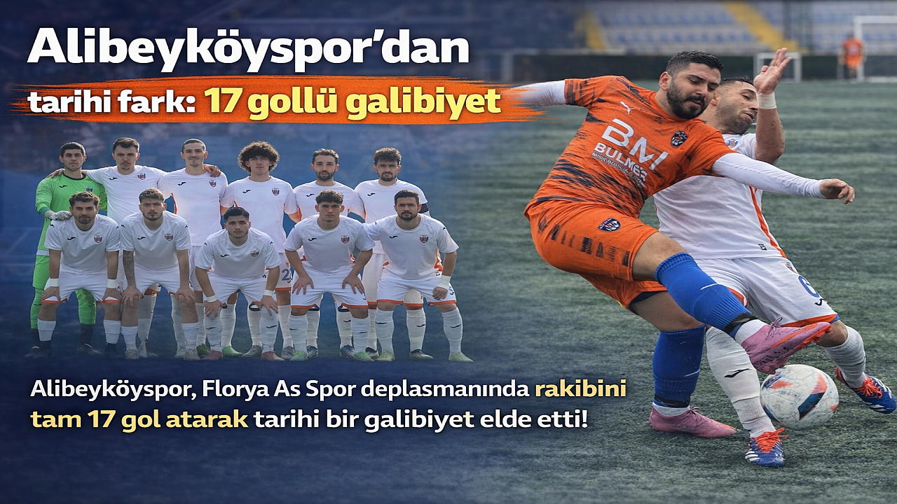 Alibeyköyspor’dan tarihi fark: 17 gollü galibiyet