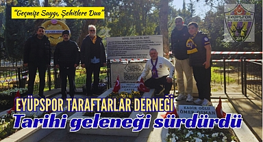 Eyüpspor Taraftarlar Derneği’nden Üç Şehitler’e vefa ziyareti