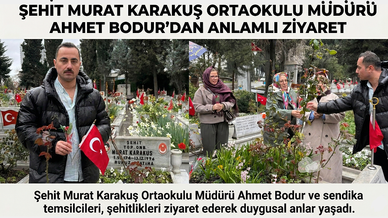 Ahmet Bodur ve Türk Eğitim-Sen'den şehit ailelerine ziyaret