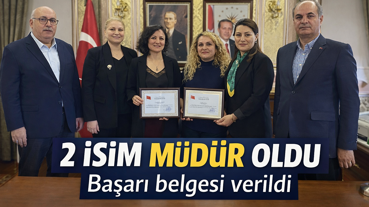 Eyüpsultan’dan iki tapu müdürü ataması: Başarı belgesi verildi