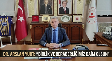 Eyüpsultan Kaymakamı Arslan Yurt'tan bayram mesajı 