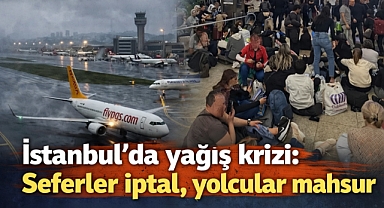 İstanbul'da yağış krizi: Seferler iptal, yolcular mahsur