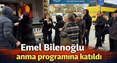 Emel Bilenoğlu anma programına katıldı