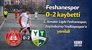 Eyüpsultan’da kritik maç: Feshanespor 0-2 kaybetti