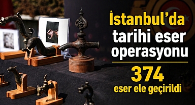 İstanbul’da tarihi eser operasyonu: 374 eser ele geçirildi