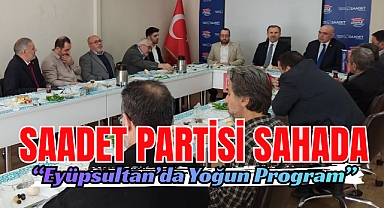 Saadet Partisi Milletvekili Mesut Doğan Eyüpsultan'da sahaya indi
