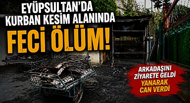 Eyüpsultan’da Kurban Kesim Alanında Feci Ölüm: Arkadaş Ziyareti Felaketle Bitti!