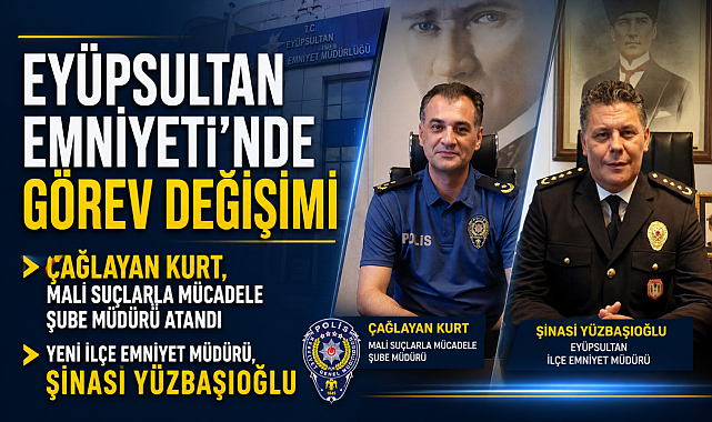 Eyüpsultan Emniyeti’nde görev değişimi: Yeni müdür Şinasi Yüzbaşıoğlu oldu