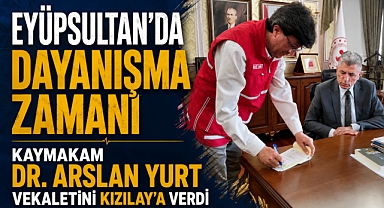 Eyüpsultan Kaymakamı Dr. Arslan Yurt'tan anlamlı bağış!