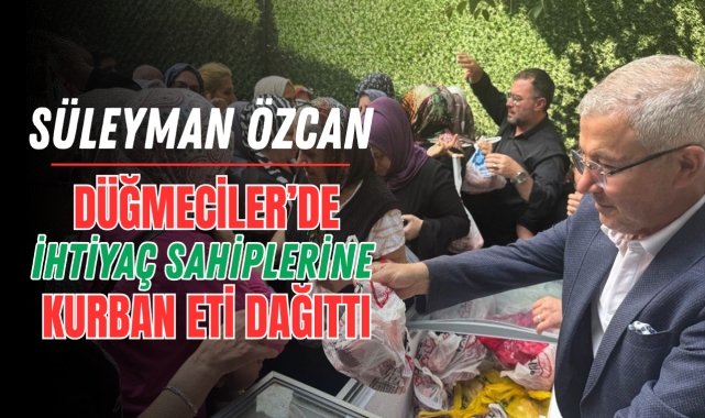 Süleyman Özcan'dan Düğmeciler'de örnek dayanışma