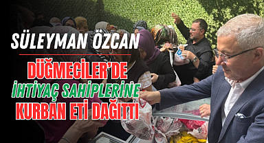 Süleyman Özcan'dan Düğmeciler'de örnek dayanışma