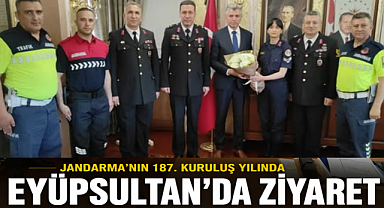 Eyüpsultan'da Jandarma'nın 187. kuruluş yılı ziyareti