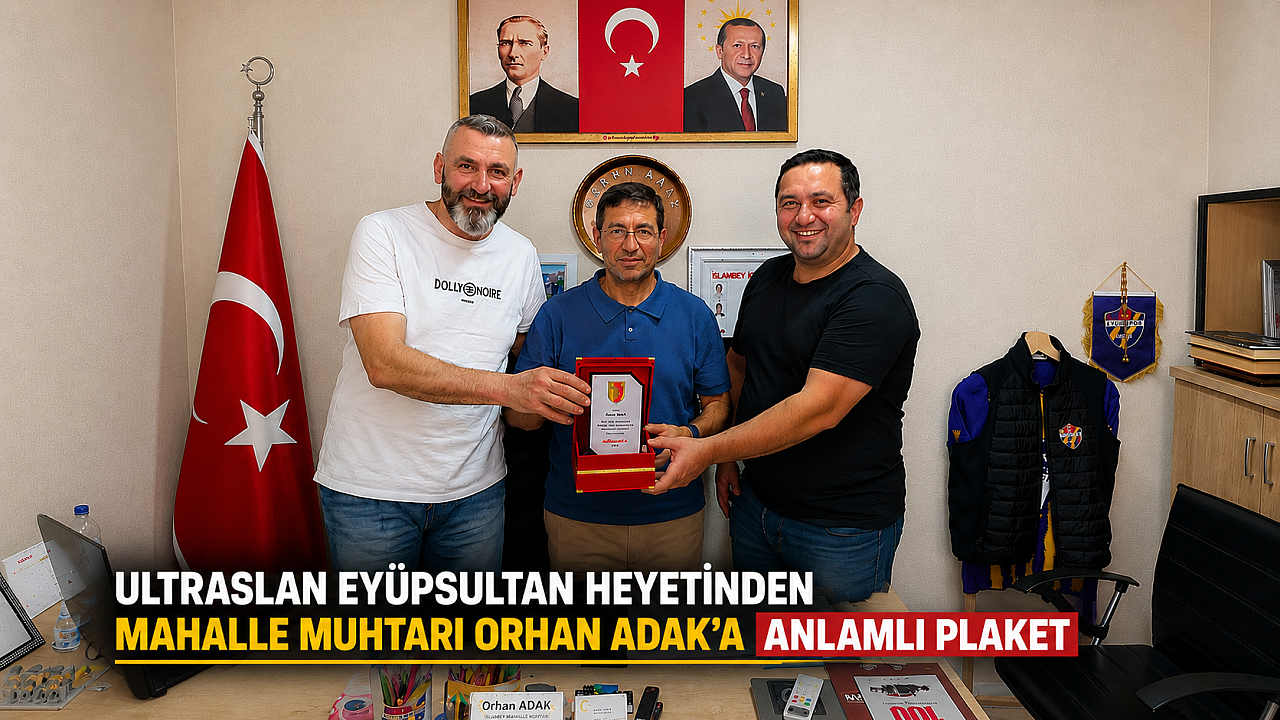 Muhtar Orhan Adak'a ultrAslan'dan anlamlı plaket!