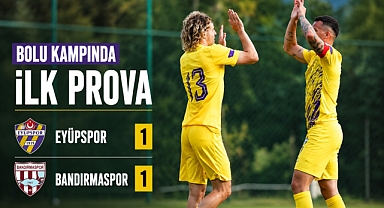 Eyüpspor ilk hazırlık maçında yenişemedi: 1-1